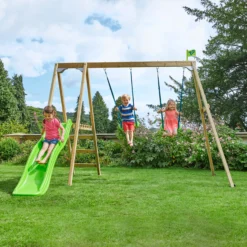 TP Toys Multi Double Green & Wood Swing & Slide (L) 2760mm X (W) 2810mm 12 TP Toys Multi Double Green & Wood Swing & Slide (L) 2760mm X (W) 2810mm -Hozelock Store tp toys multi double green wood swing slide l 2760mm x w 2810mm5021854901492 01i bq