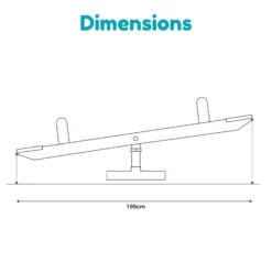 TP Toys Natural Garden Seesaw -Hozelock Store tp toys natural garden seesaw5021854101403 01t bq