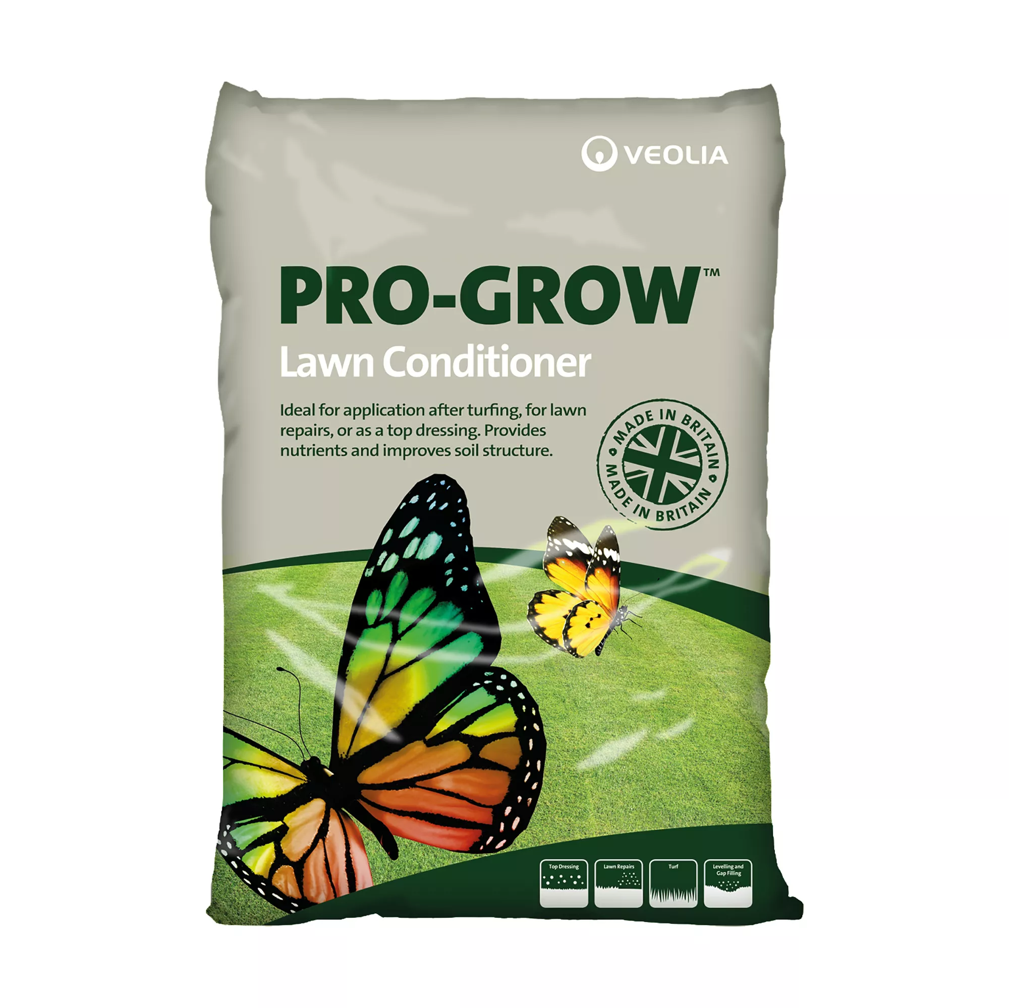 Veolia Pro-Grow Peat-free Lawn Soil 25L, Pack Of 33 1 Veolia Pro-Grow Peat-free Lawn Soil 25L, Pack Of 33
