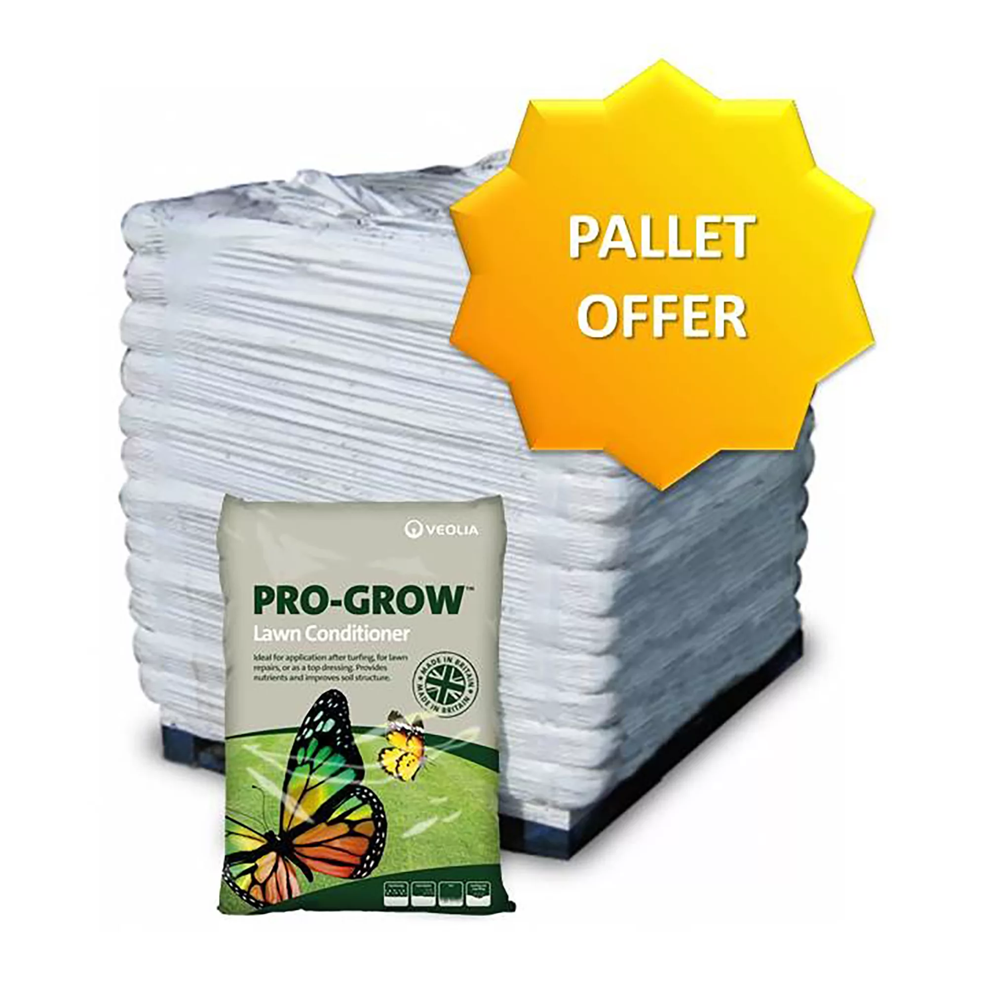 Veolia Pro-Grow Peat-free Lawn Soil 25L, Pack Of 33 2 Veolia Pro-Grow Peat-free Lawn Soil 25L, Pack Of 33 - Image 2