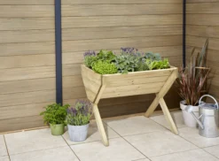 Verve 930mmx690mm Wood Rectangular Raised Bed Kit 0.64m² -Hozelock Store verve 930mmx690mm wood rectangular raised bed kit 0 64m 5059340329628 03i scaled