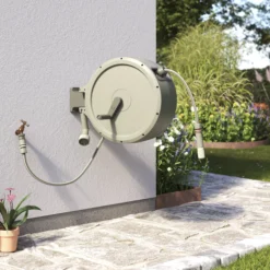 Verve Wall-mounted Manual Hose Reel Set (L)40m -Hozelock Store verve wall mounted manual hose reel set l 40m5059340251004 04i