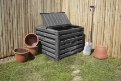 Verve Wood Effect Composter 400L -Hozelock Store verve wood effect composter 400l5063022039118 02i