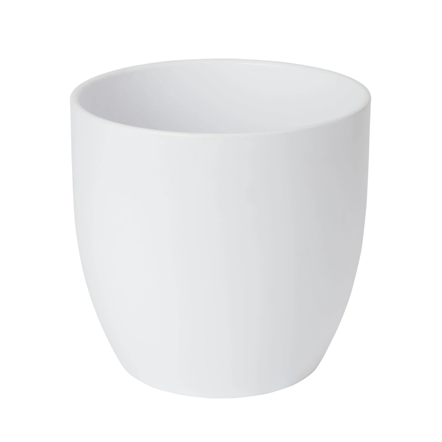 White Ceramic Round Plant Pot (Dia)24.3cm 1 White Ceramic Round Plant Pot (Dia)24.3cm